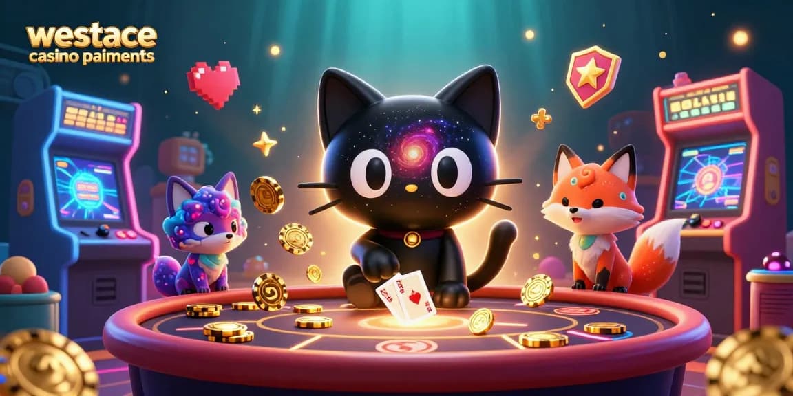 Expérience des paiements au WestAce Casino avec un chat noir gravitationnel et une renarde nébuleuse.